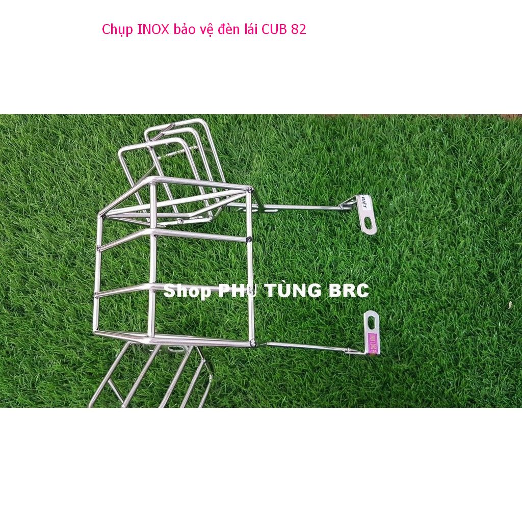 Chụp INOX 304 bảo vệ đèn lái xe CUB 81 CUB 82 ( Chụp bằng INOX 304 nam châm không hít) . - Sản Phẩm Chất Lượng, Gian Hàng Uy Tín, Giá Cả Cực Tốt, Mua Ngay.