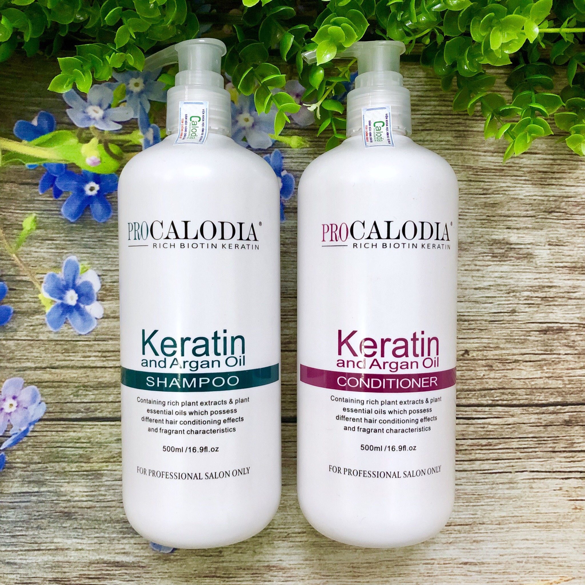 [HCM]DẦU GỘI XẢ PROCALODIA KERATIN PHỤC HỒI TÓC HƯ TỔN 500ML