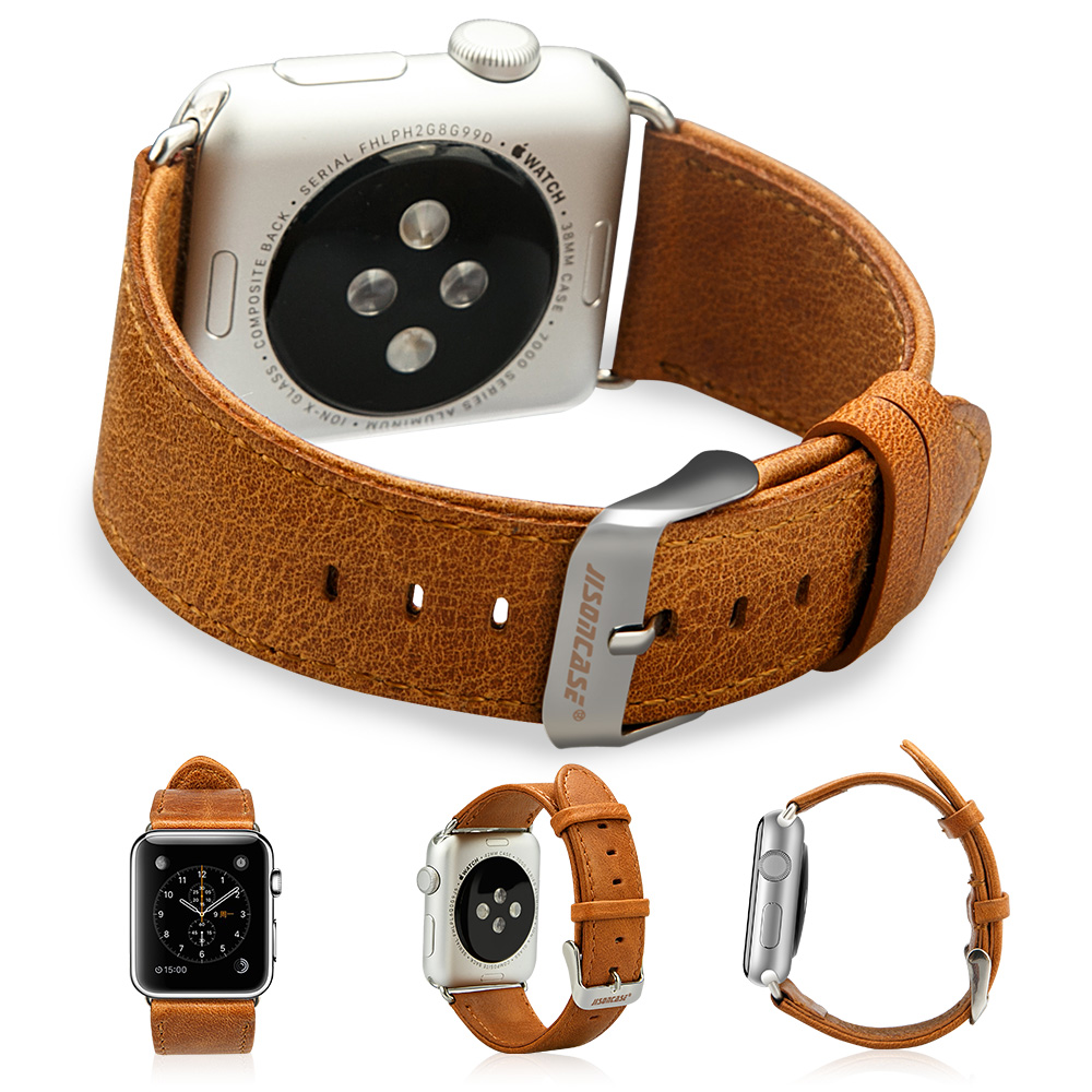 Dây da thật Jisoncase cho Apple Watch