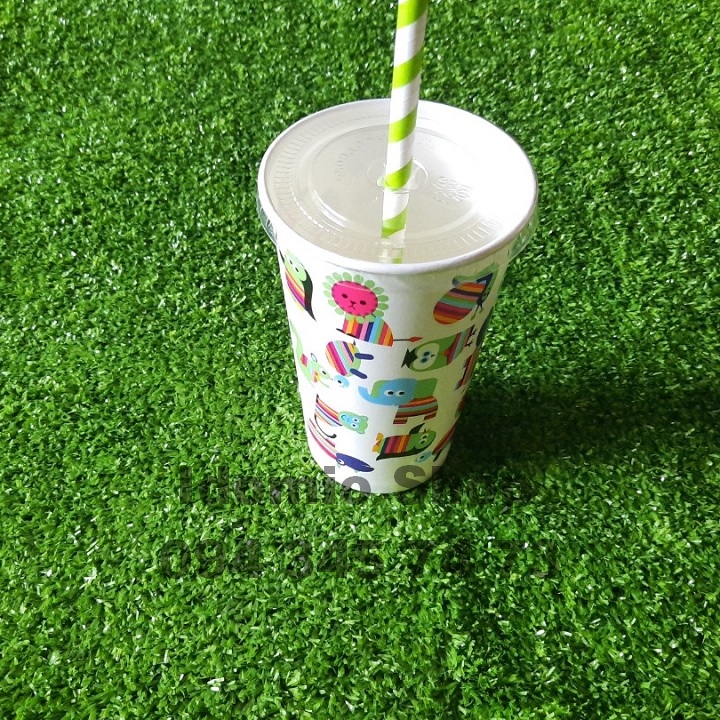 Ly Giấy Trà Sữa  Nắp 547ml - 10 cái/dây