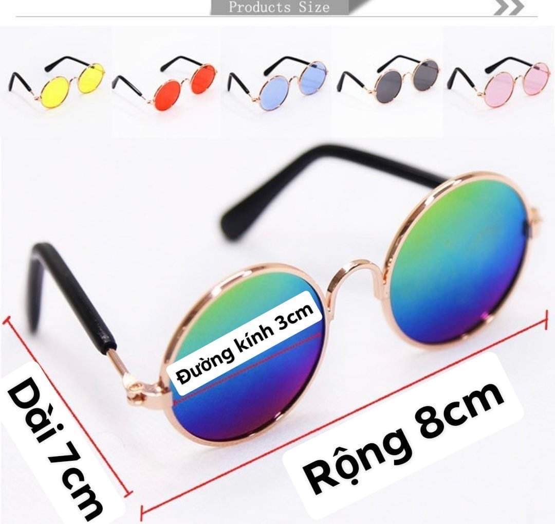 Kính mắt nhiều màu sắc cho chó con, mèo