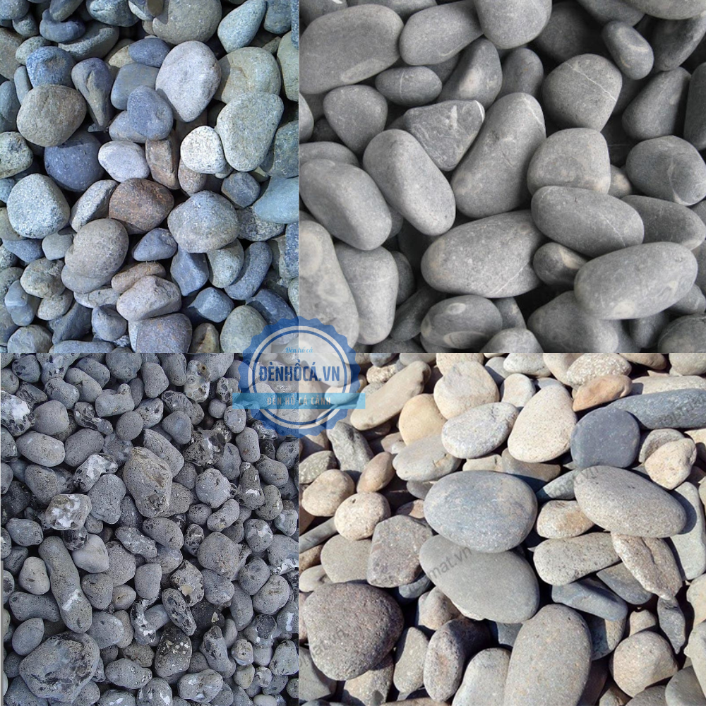 Sỏi trang trí hồ cá mini