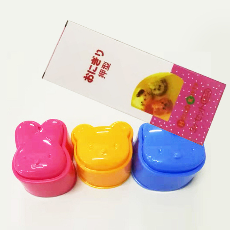 Khuôn cơm bento ép cơm tạo hình thỏ gấu mèo kitty đáng yêu cho bé ăn ngon miệng