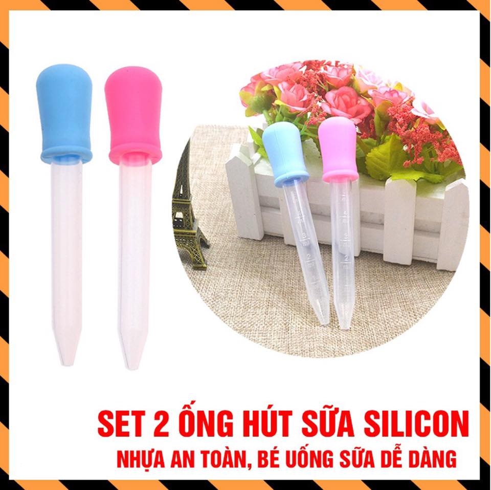 COMBO 2 ỐNG HÚT SỮA/BÓN THUỐC CHO BÉ CÓ VẠCH CHIA 5ML