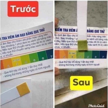 (Kèm cốc ) Que Kiểm Tra Viêm Âm Đạo , que thử viêm âm đạo