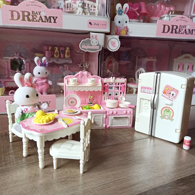 Đồ chơi búp bê và phụ kiện nhà Thỏ Candy full box