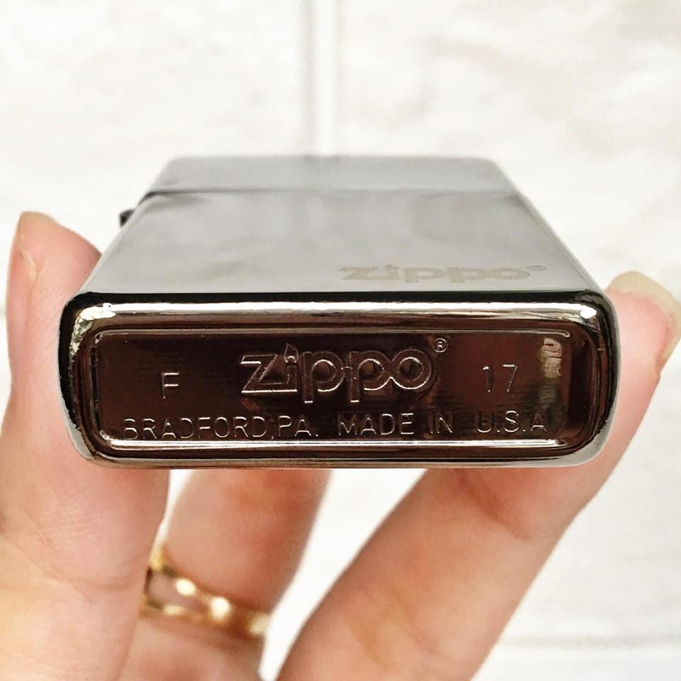 [HCM]Bật Lửa ZIPPO Mỹ (USA) Fullbox  - Trơn Bóng #Màu Đen(Có Tem Đỏ) [KHÔNG XĂNG]