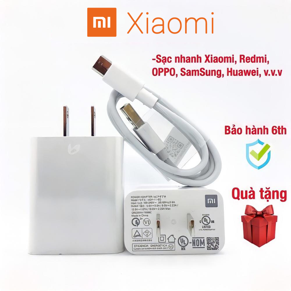 Original Xiaomi 22,5W type C charger Xiaomi type C fast charge cable PK