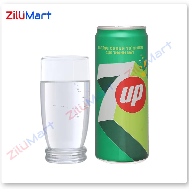Nước ngọt 7 Up vị chanh (thùng 24 lon) loại 320ml
