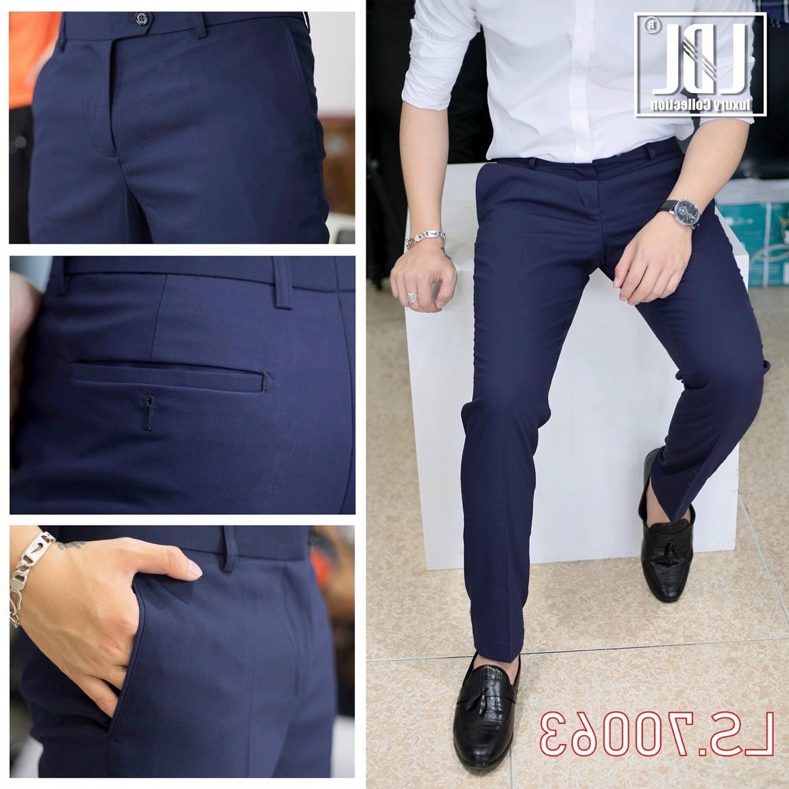 Quần tây âu nam cao cấp vải thun cotton co dãn tốt , không nhăn , không xù , không bai màu , hàng chuẩn shop ( shop tự chụp ) thời trang WYN SHOP LMNE15