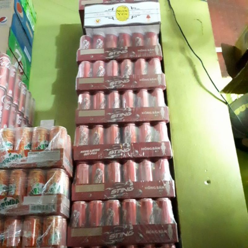 Hỏa Tốc - Thùng 24 Lon Sting Đỏ 330 Ml
