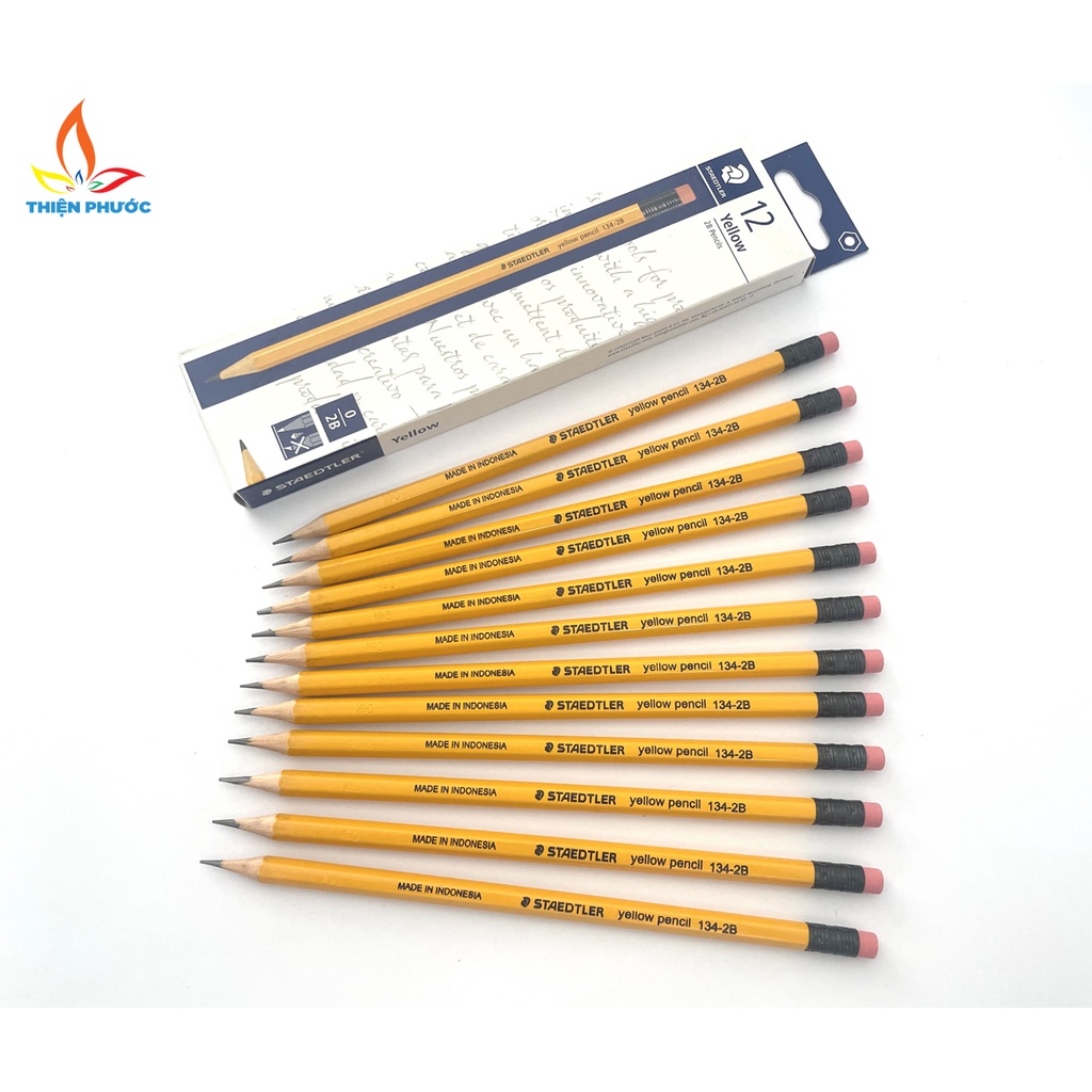Bút chì 2B Staedtler 134 có gôm tẩy SUKADO