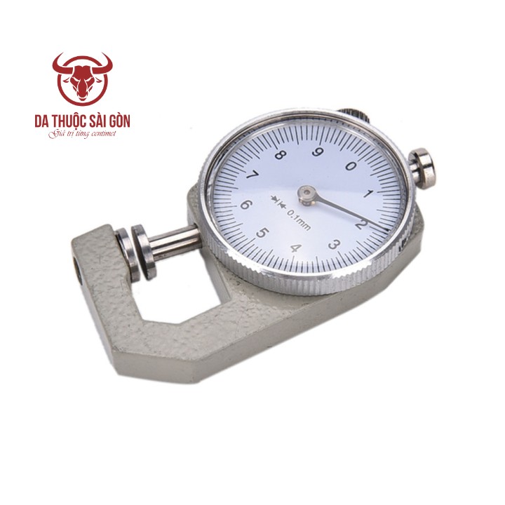 Đồng hồ đo độ dày da thuộc - bộ dụng cụ làm túi xách - da thuộc sài gòn - 01