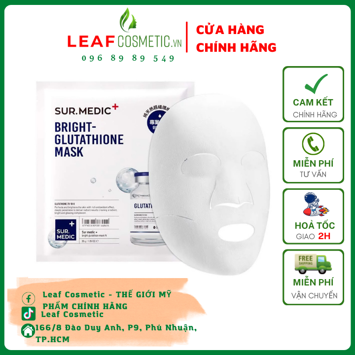 [ Auth Hàn ] Mặt Nạ Làm Trắng Chuyên Sâu - Neogen Sur.Medic Bright Glutathione Mask 30g