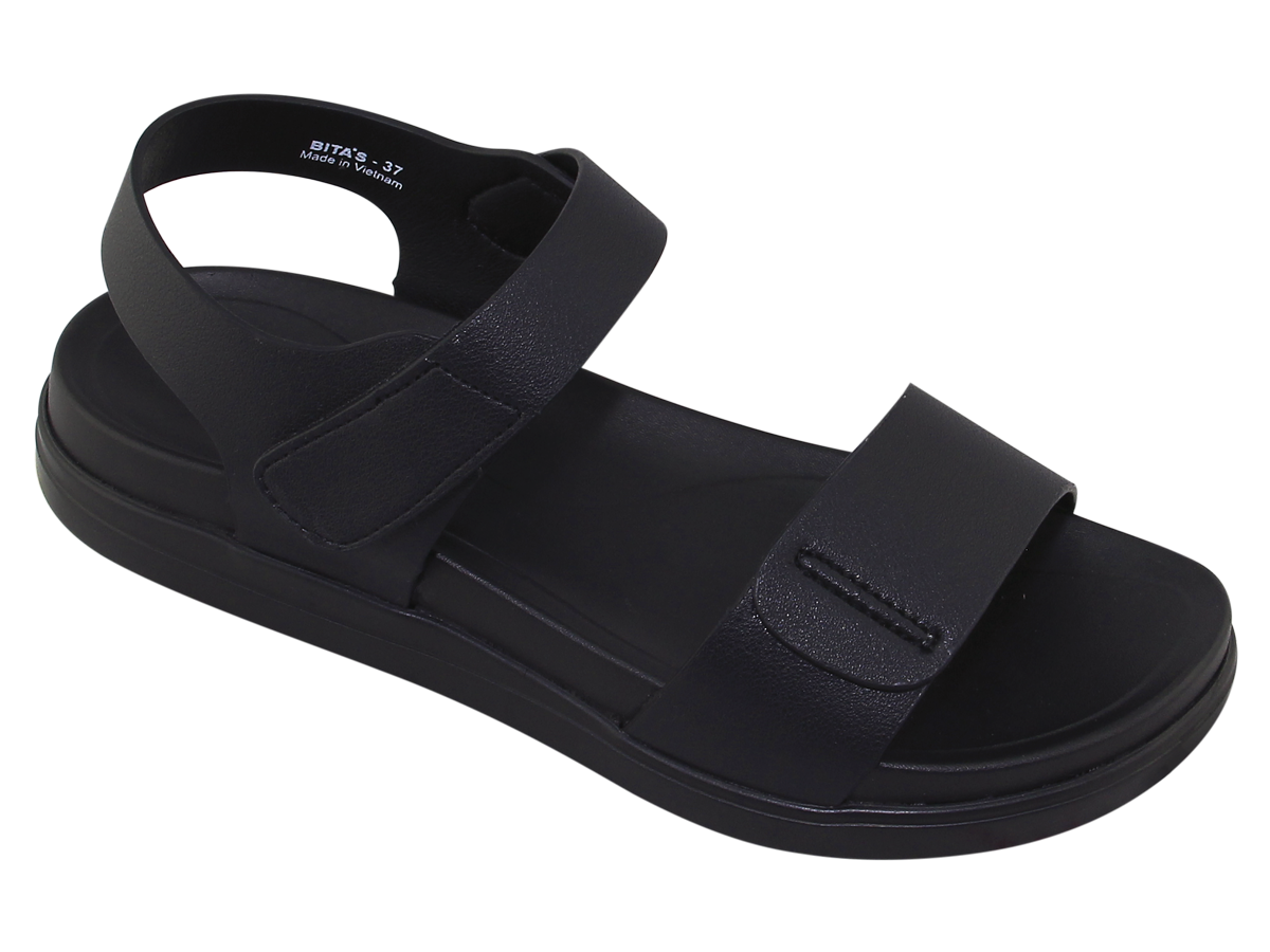 Sandal đế bằng nữ Bita's SHANA.01 (Đen + Trắng + Vàng bò + Vàng)