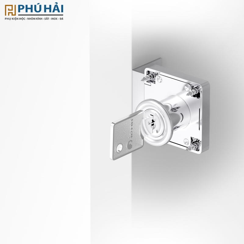 Khóa tủ IVAN 03138.022 CP crom bóng, Ken bóng