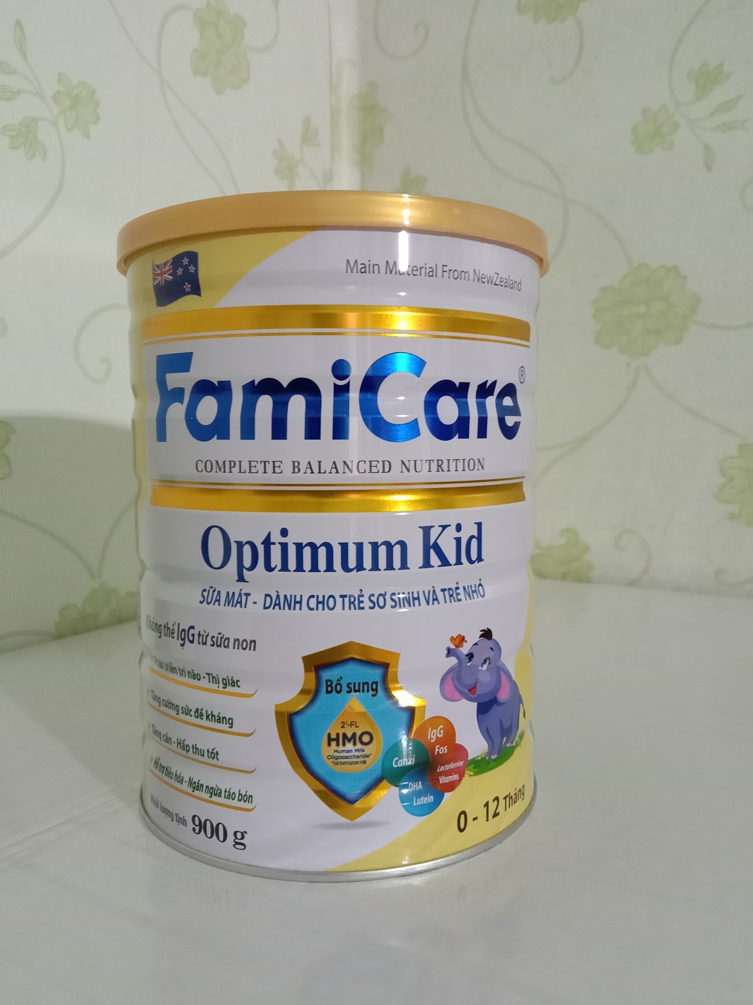 Sữa mát Optimum Kid FamiCare 900g Dành cho trẻ sơ sinh và trẻ nhỏ 0-12 tháng