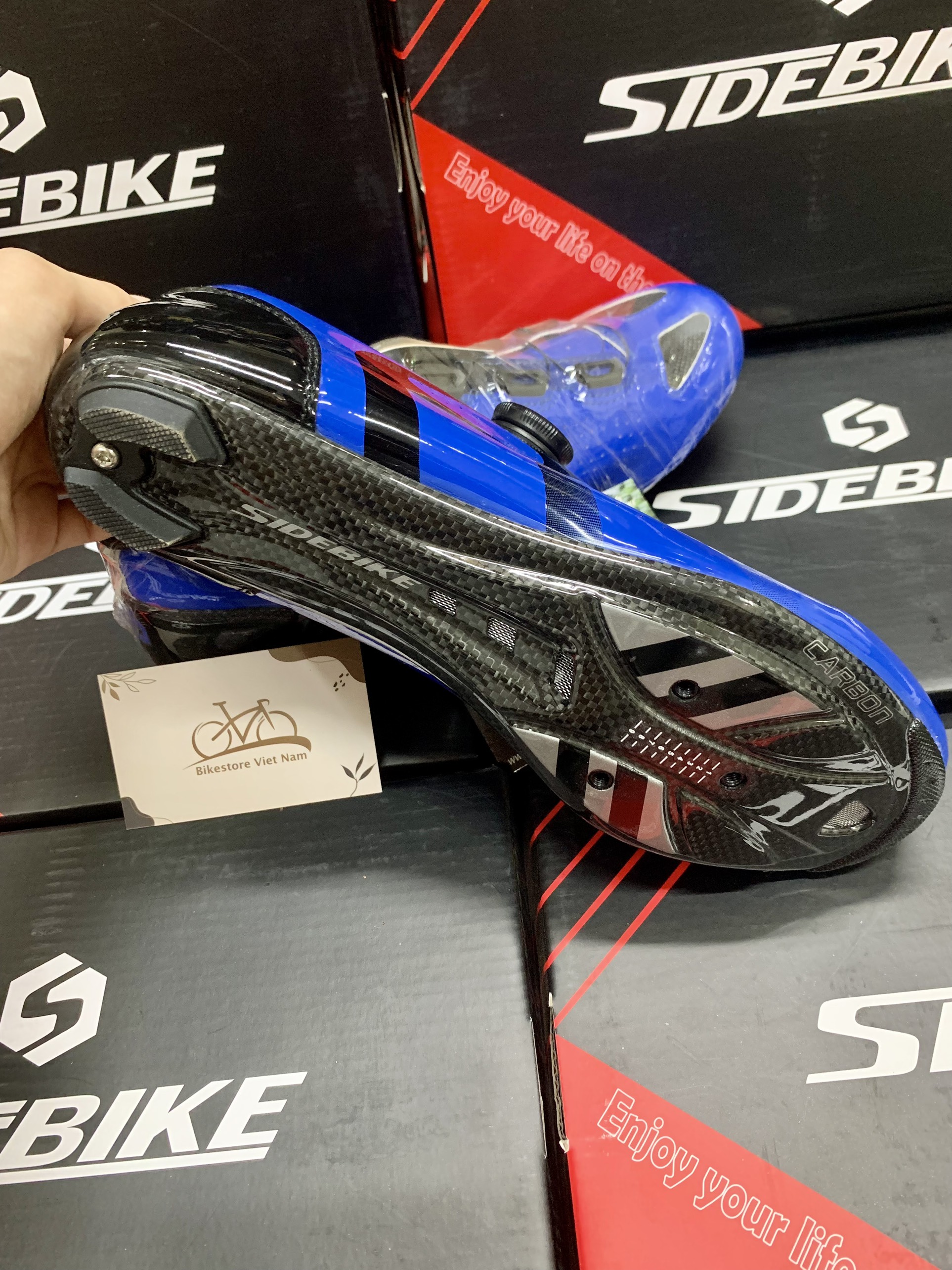 Giày Đạp Xe Side Bike SD015 Pro Rd Blue