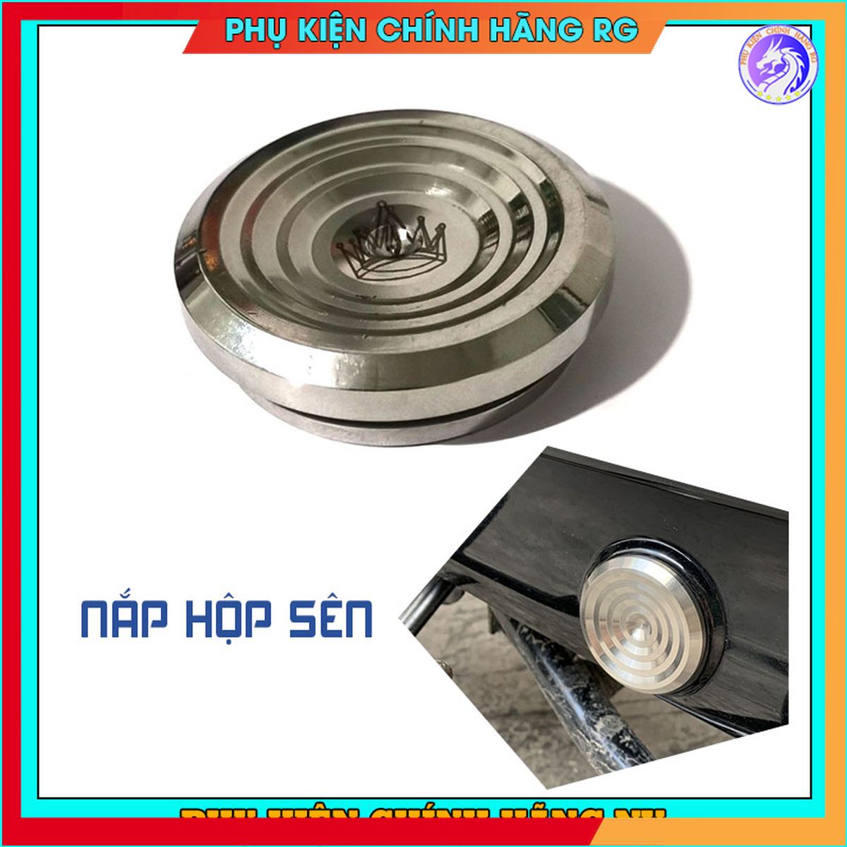 Nắp đậy hộp sên nút bit hộp cate inox salaya