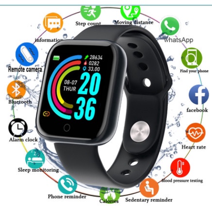 Đồng hồ thông minh/ Đồng hồ đêo tay trẻ em Y68 chống nước Có Tiếng Việt - Wifi, LBS, cảm biến. Dung lượng Pin: 680 mAh. Mặt đồng hồ tròn. Đường kính mặt: 33mm. Khóa cài. Chất liệu: Silicone + Nhựa Màn hình cảm ứng. Dây cao su