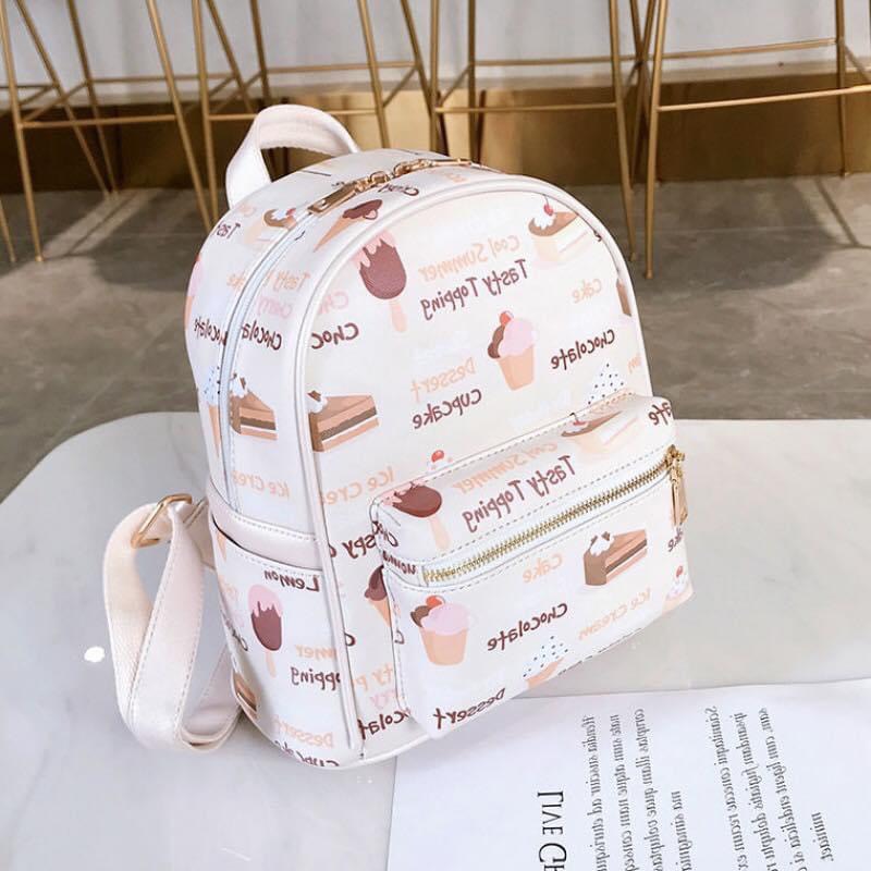 Balo nữ mini da mềm cao cấp đi học đi chơi giá rẻ dễ thương PK 382