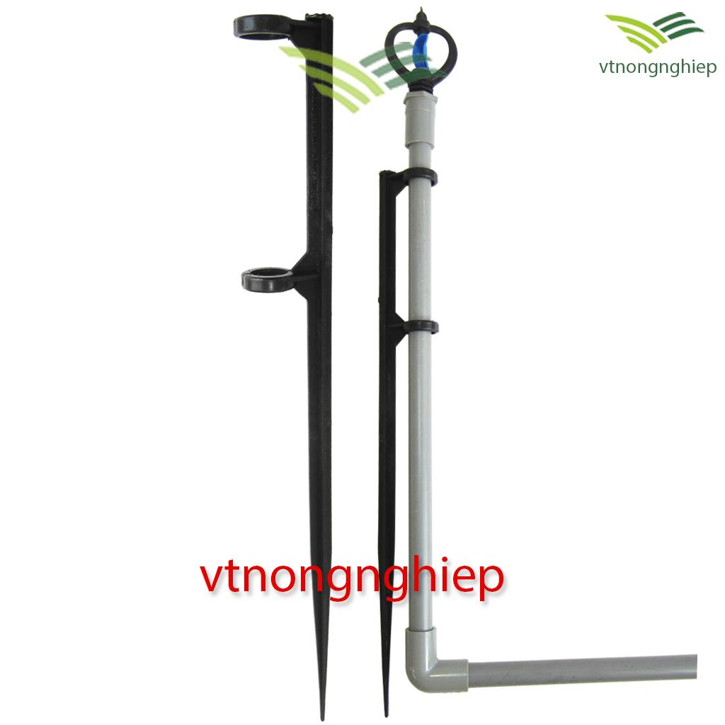 10 cọc dựng ống pvc 21mm cao 51cm, chân cắm béc ống 21mm