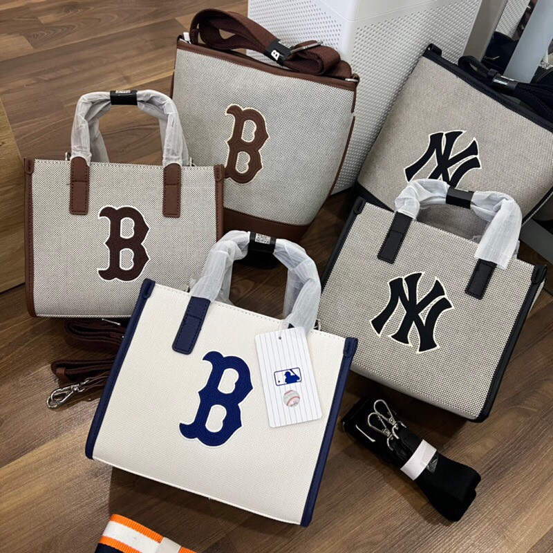 (Chuẩn Hãng) Túi xách đeo chéo MLB TOTE BUCKET Canvas cao cấp