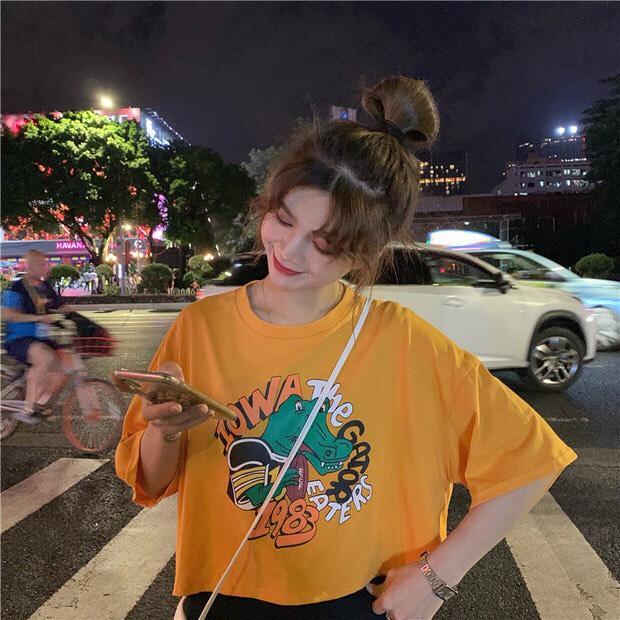 [HCM]Áo croptop in hình hoạt hình