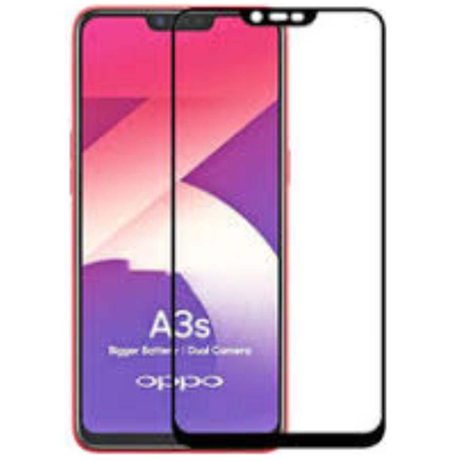 Kính cường lực Oppo A3s Funl đen