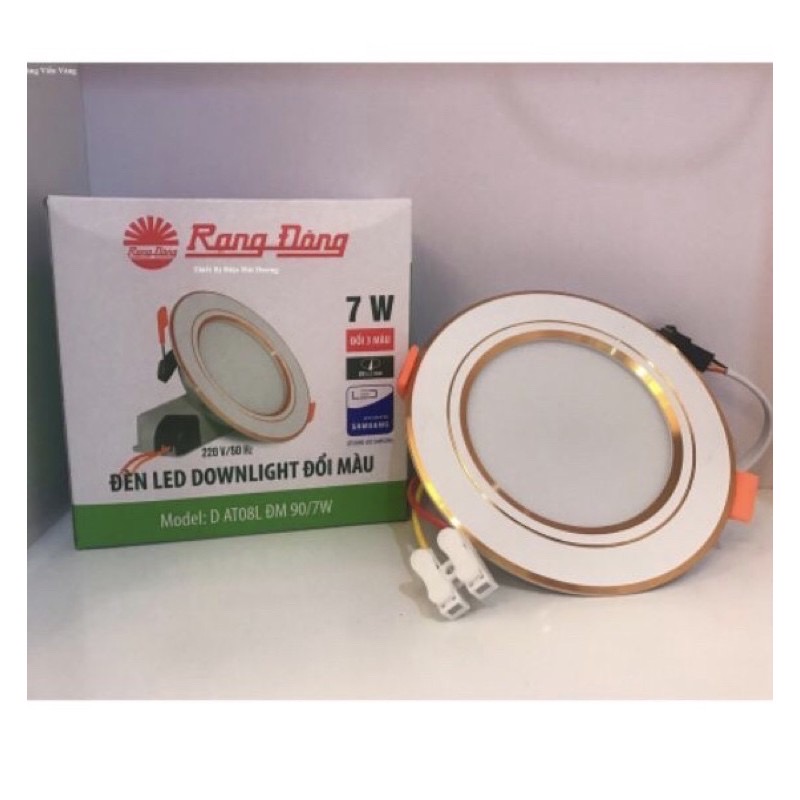 Đèn LED âm trần Downlight Rạng Đông D90/7W đổi màu