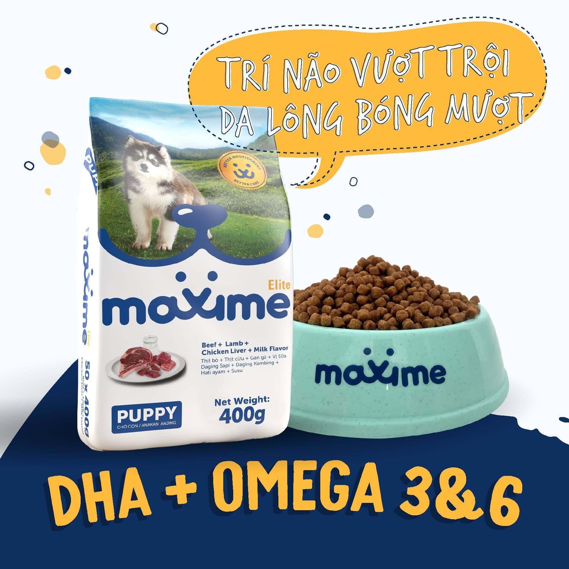 Hạt Cho Chó Maxime Elite (Cao Cấp) Vị Thịt Cừu 1.5KG - [Nông Trại Thú Cưng]