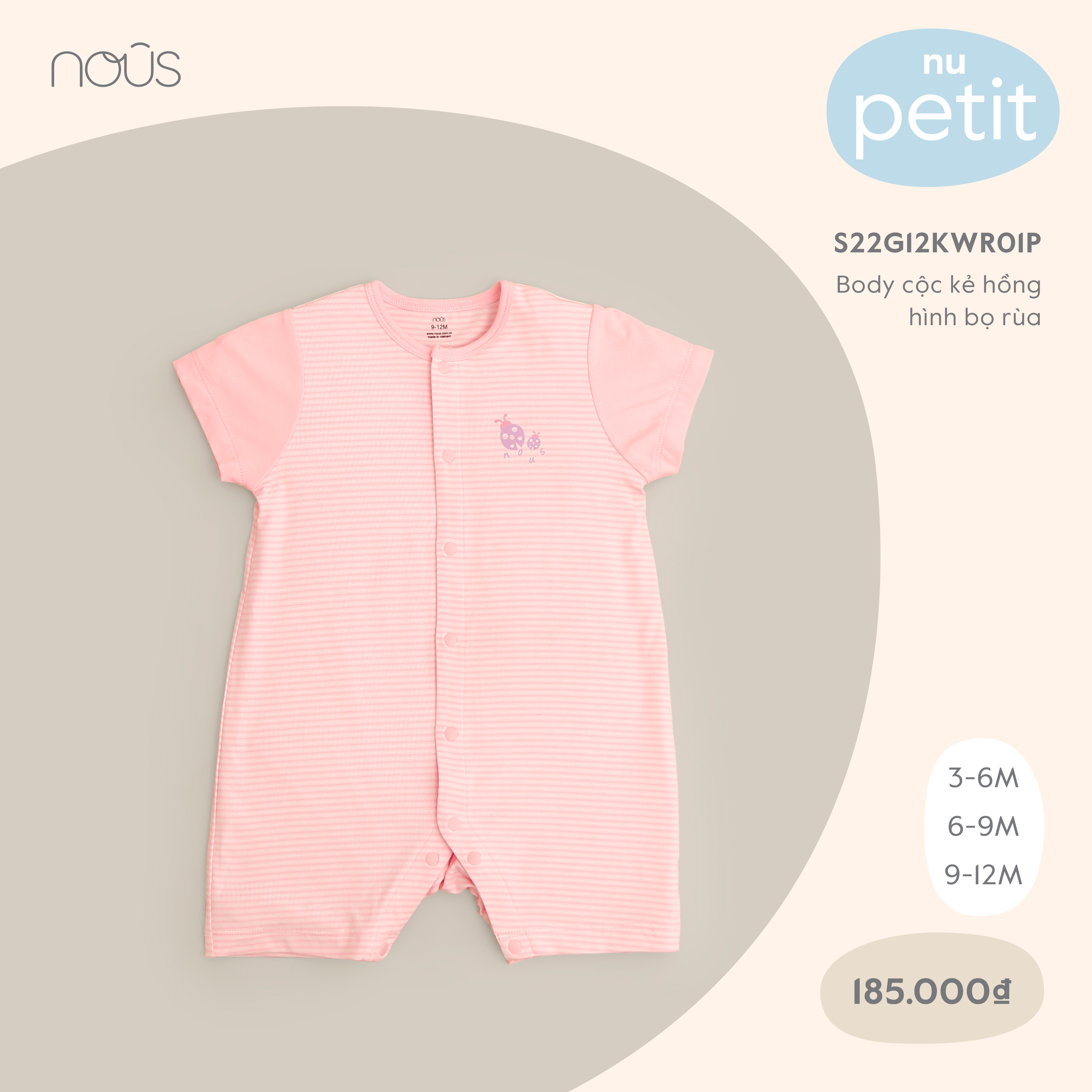 Bộ body NOUS Petit 3m - 12m