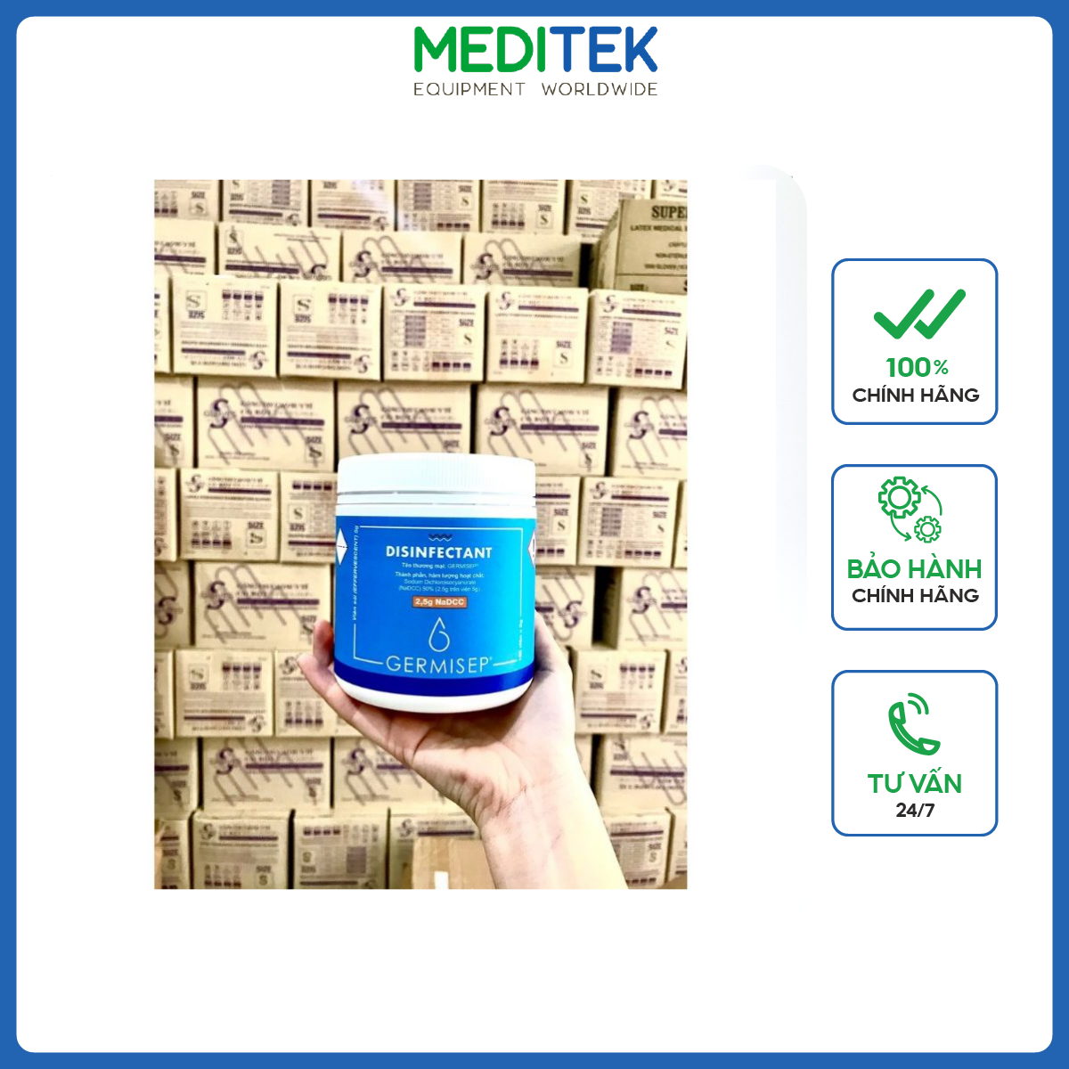 Viên Nén Sát Khuẩn Germisep 2.5 gr