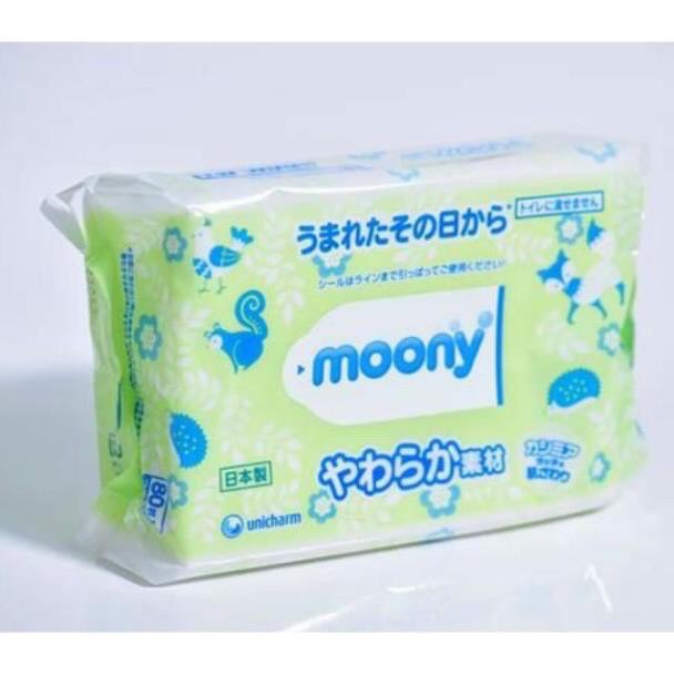 ( Chính Hãng ) Giấy Ướt Moony Nội Địa Nhật Bản 80 Tờ