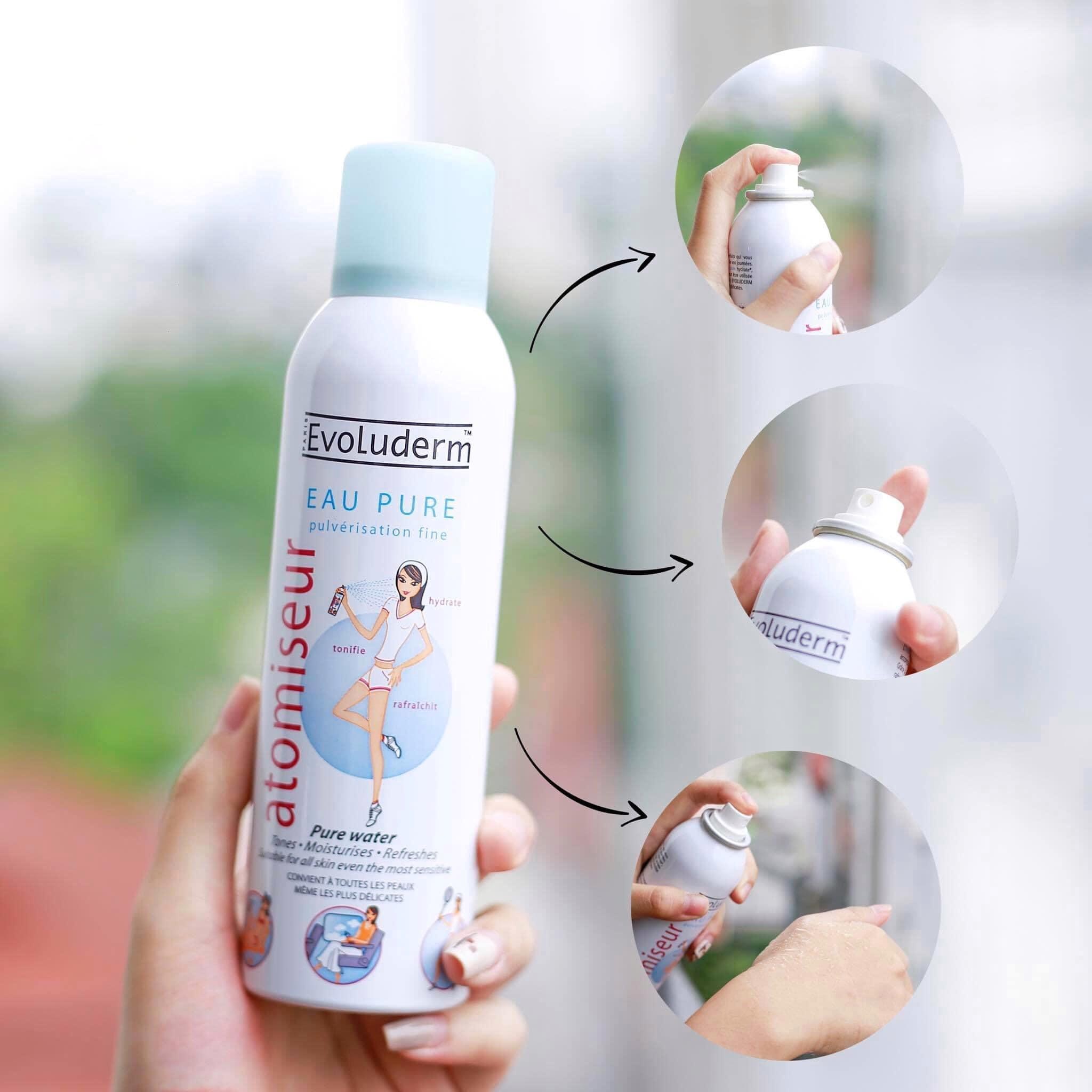 Xịt khoáng Evoluderm 150ml & 400ml