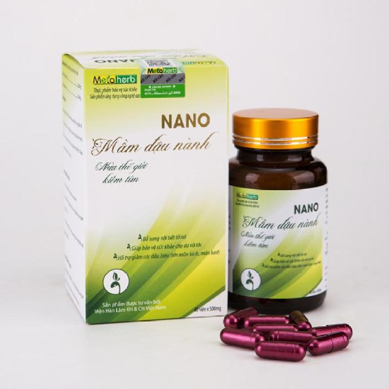Nano Mầm Đậu Nành Nguyên Xơ Metaherb bổ sung Nội tiết tố nữ làm Căng da, tăng kích cỡ Vòng 1