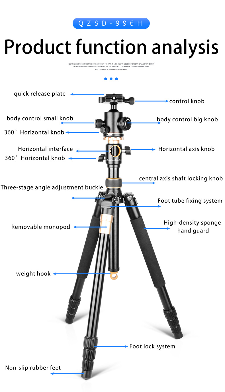 Chân máy ảnh Beike Symtem Go Q-996H