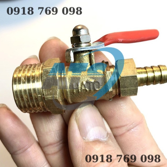 Van hơi 13mm đồng thau ren ngoài