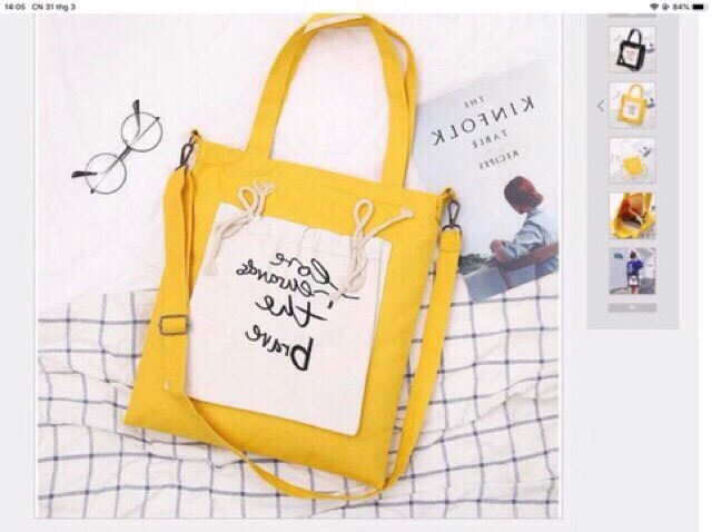 [HCM]TÚI TOTE- THẮT DÂY LOVE