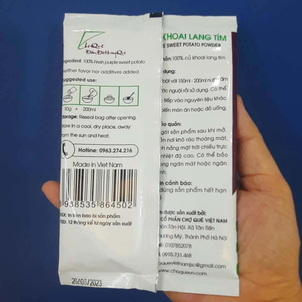 Bột Khoai Lang Tím Gói 100g