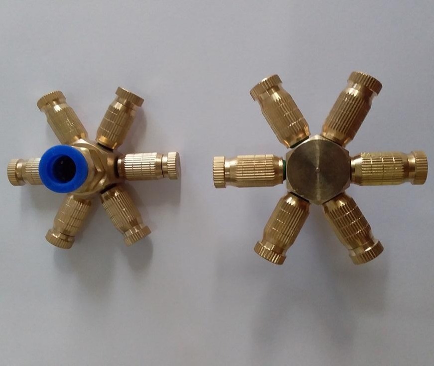 5 béc phun sương làm mát (béc số 1, số 2, số 3)