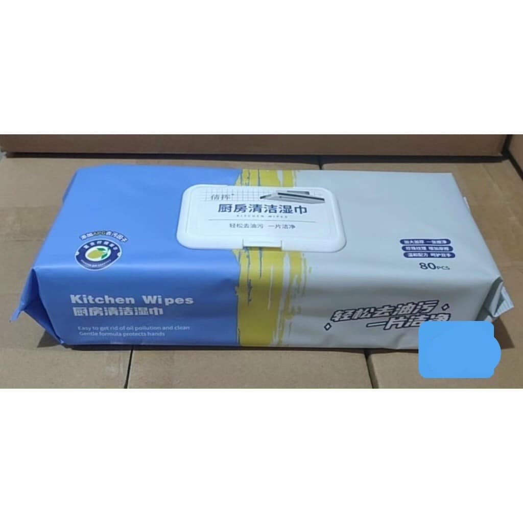 Khăn ướt lau bếp đa năng gói 80 tờ