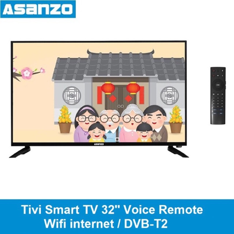Bảng giá Tivi Smart tv Asanzo 32inch wifi internet remote giọng nói