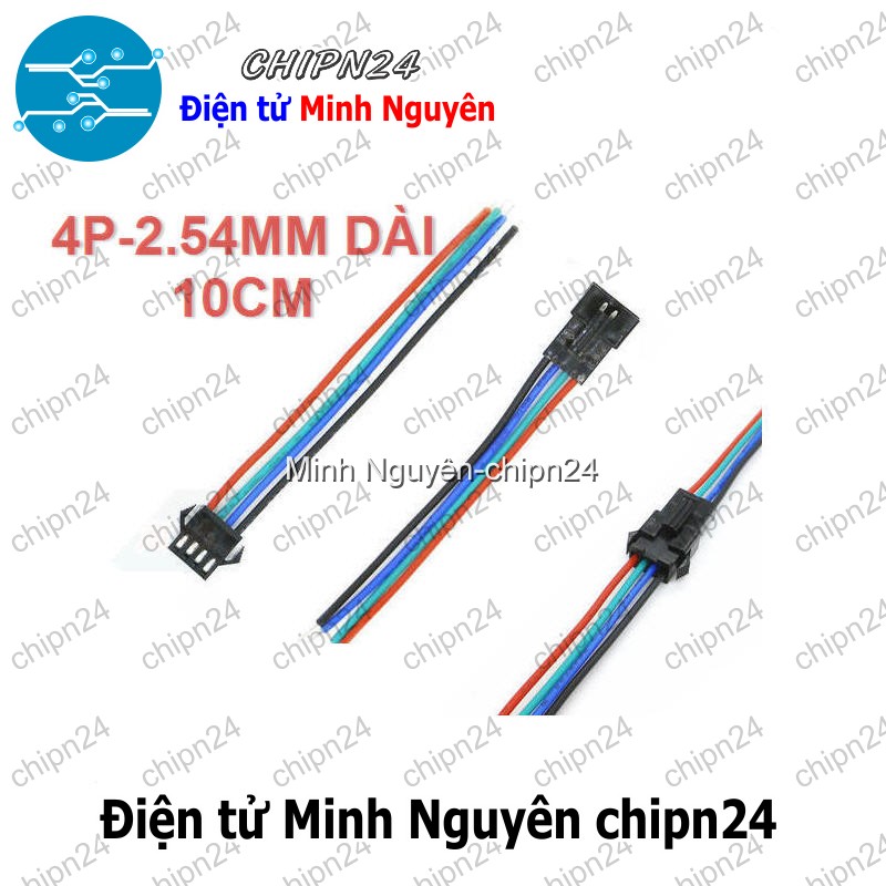 [2 cặp] (D100) Dây khớp nối SM 2.54mm 4P 10CM