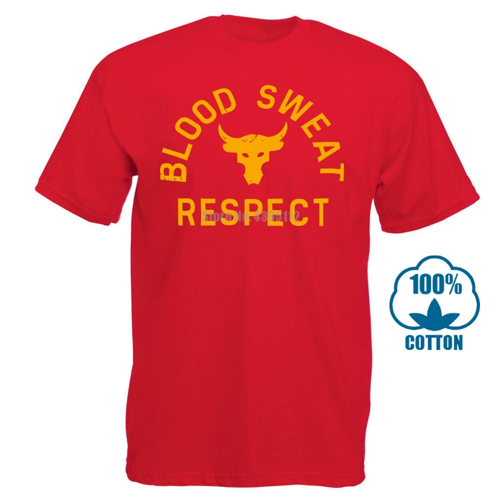 the rock blood sweat respect shirt