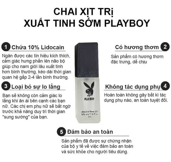 COMBO 2 CHAI XIT PLAYBOYY KÉO DÀI THỜI GIAN QH