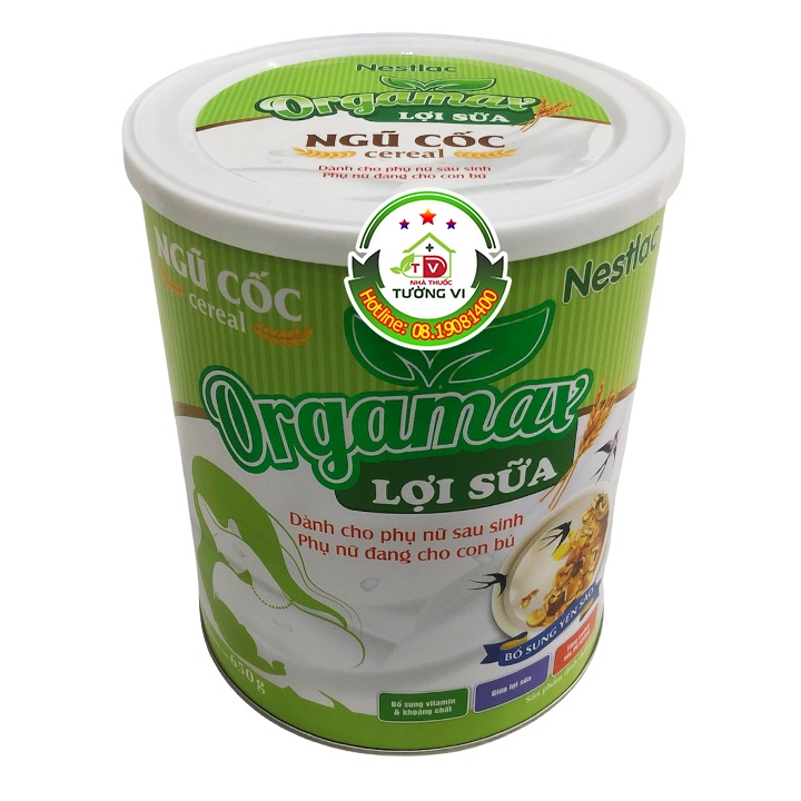 [CHÍNH HÃNG] Ngũ Cốc Cereal Orgamax Lợi Sữa 650g