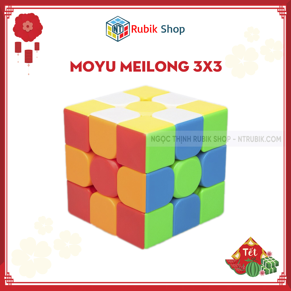[Rubik Giá rẻ] Rubik 3x3x3 Meilong 3c Stickerless Giá rẻ