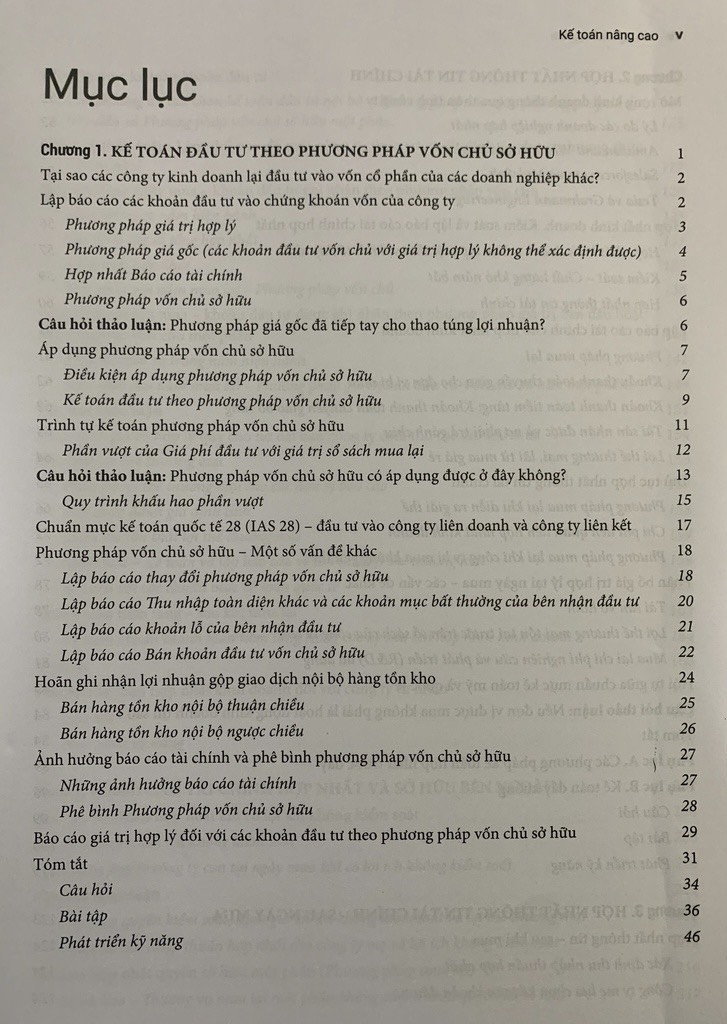 Kế Toán Nâng Cao