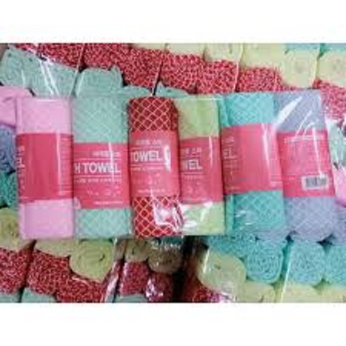 Khăn tắm (Bông tắm) dài cọ lưng Deluxe Hàn Quốc